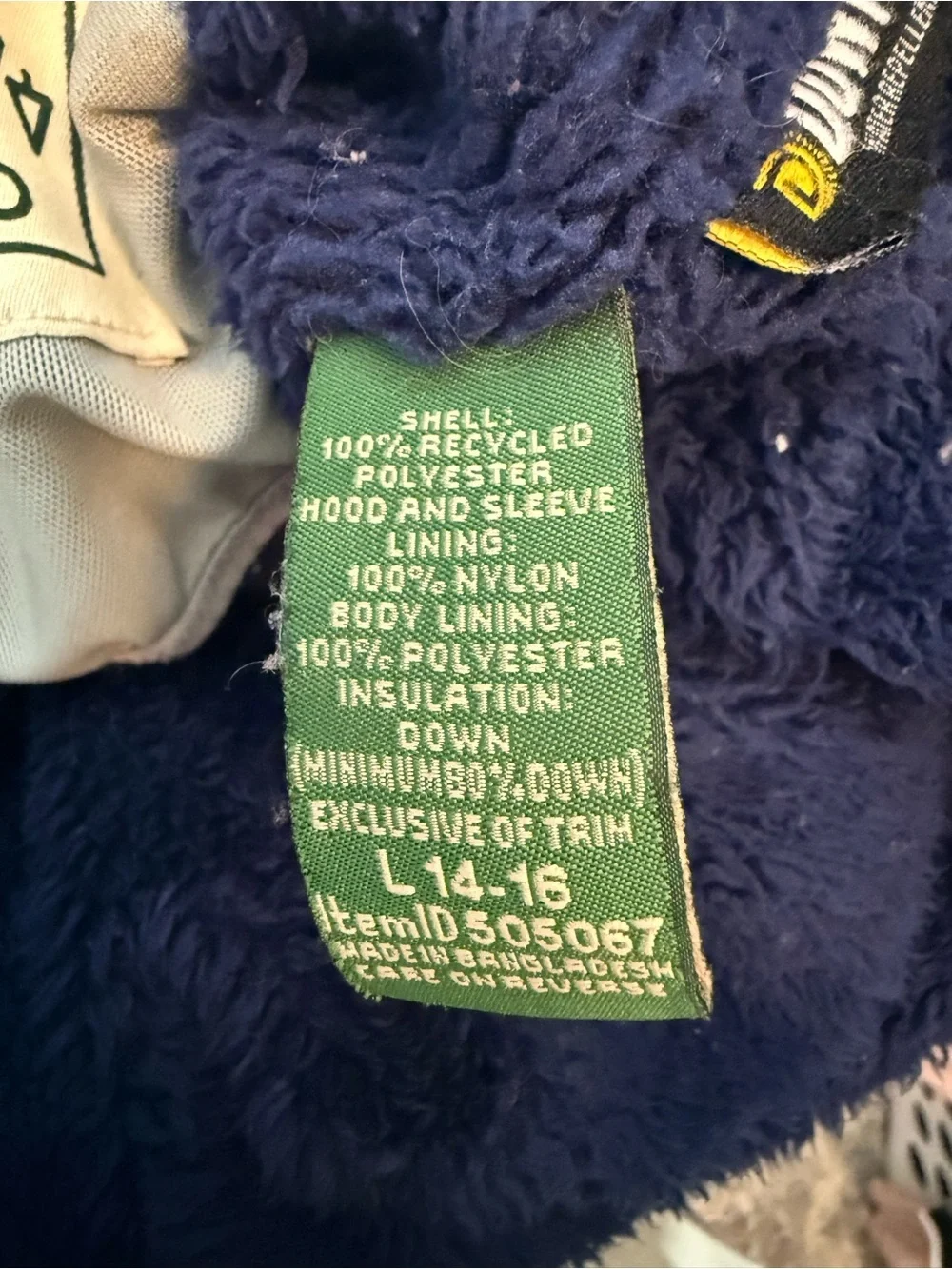 LL Bean Kids' Insulated Hooded Jacket - Berry